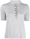 ALLUDE FINE-KNIT POLO SHIRT