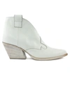 STRATEGIA TEXAN SUEDE ANKLE BOOTS,E2004 BIANCO