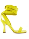 ALDO CASTAGNA GIULIANA YELLOW LEATHER SANDAL,GIULIANA GIALLO