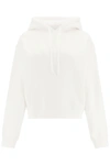 ALEXANDER WANG T HOODIE WITH EMBOSSED LOGO,4CC1202025 WHITE 100