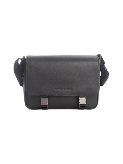 Emporio Armani Shoulder Briefcase Bag In Black