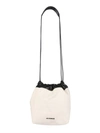 JIL SANDER COTTON AND LINEN CANVAS SHOULDER BAG,197150