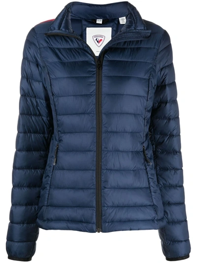 Rossignol Lightweight Hooded Puffer Jacket In Blue