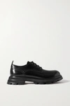 ALEXANDER MCQUEEN GLOSSED-LEATHER EXAGGERATED-SOLE BROGUES