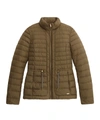 Woolrich Hibiscus Water Repellent Puffer Jacket In Army Olive