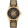 GUCCI BROWN & GOLD 38 MM G-TIMELESS GG BEE WATCH