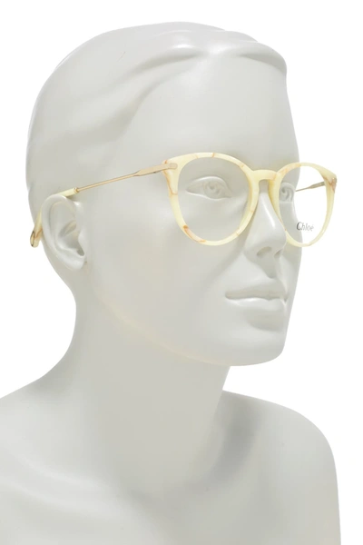 Chloé 53mm Cat Eye Full Rim Optical Frames In Ivory