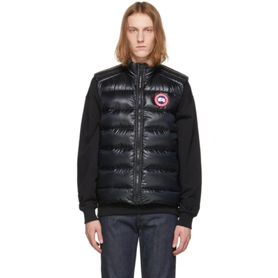 Canada Goose Crofton Water Resistant Packable Quilted 750-fill-power Down Vest In 61 Black