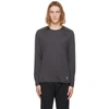 On Grey Performance Lg Sleeve T-shirt In Black