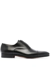 Magnanni Lace-up Leather Oxford Shoes In Black