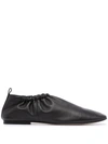 3.1 PHILLIP LIM / フィリップ リム RUCHED-DETAILS LEATHER SLIPPERS