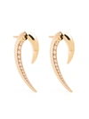 Shaun Leane 18kt Yellow Gold Hook Diamond Earrings In Gold