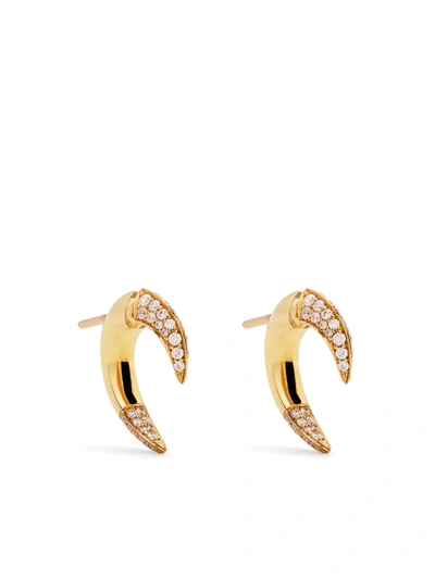 Shaun Leane 18kt Yellow Gold Small Talon Diamond Earrings