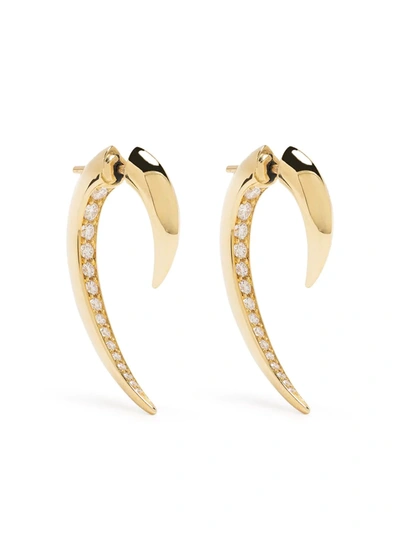 Shaun Leane 18kt Yellow Gold Hook Diamond Earrings