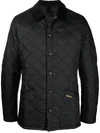 Barbour Heritage Liddesdal Quilted Jacket In Black