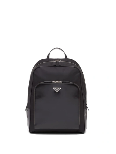 Prada Re-nylon Backpack In Black