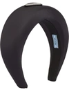 Prada Re-nylon Triangle-logo Headband In Black