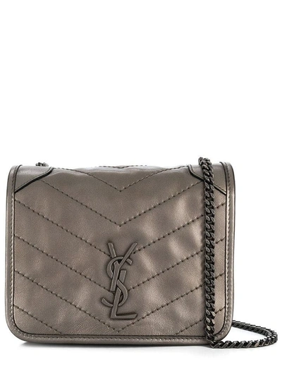 Saint Laurent Niki Chain Wallet In Grey