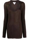 BOTTEGA VENETA SILK RIB TOP