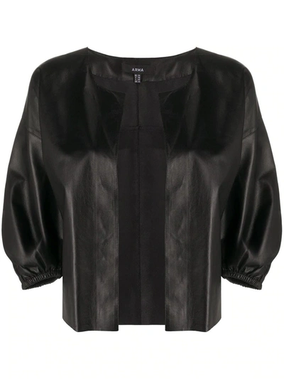 Arma Madee Open Front Jacket In Nero