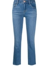 J BRAND ALANA MID-RISE CROPPED JEANS‎