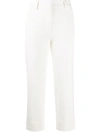 MONCLER COTTON CROPPED TROUSERS