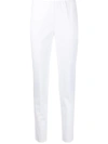 P.a.r.o.s.h Mid-rise Slim Fit Trousers In White