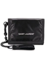 SAINT LAURENT YSL NUXX CHAIN WALLET IN NYLON WITH PRINTED LOGO