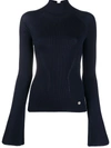 LANVIN RIBBED KNIT LONG SLEEVE JUMPER