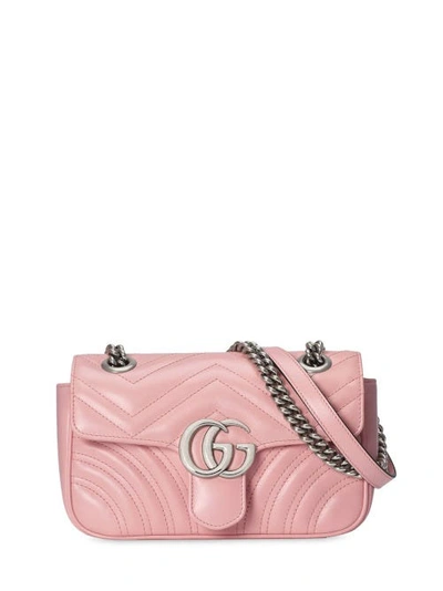 Gucci Gg Marmont Mini Bag In Pink