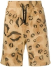 Alyx Leopard-print Cotton Track Shorts In Multicolor