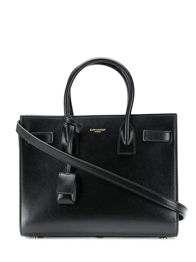 Saint Laurent Classic Sac De Jour Baby In Smooth Leather In Black
