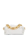 Bottega Veneta Neutral The Chain Pouch Leather Shoulder Bag In White