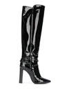 SAINT LAURENT 76 BOOTS IN PATENT LEATHER