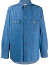 GUCCI INTERLOCKING G BUTTONS DENIM SHIRT