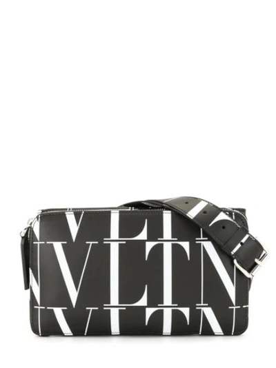 Valentino Garavani Vltn Times Leather Belt Bag In Black