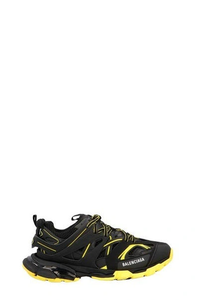Balenciaga Black And Yellow Track Sneakers