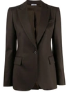 P.a.r.o.s.h Liliux Single-breasted Tailored Jacket In Brown