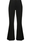 P.a.r.o.s.h Flared Trousers In Black