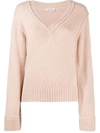 P.A.R.O.S.H V-NECK KNITTED JUMPER