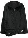 PRADA RE-NYLON GABARDINE BLACK BELT-BAG LIGHTWEIGHT JACKET