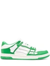 Amiri Men's Skeleton Bone Low-top Sneakers In Green