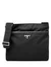 PRADA NYLON AND SAFFIANO LEATHER BAG WITH STRAP