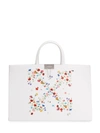 OFF-WHITE FLORAL ARROWS-MOTIF TOTE BAG