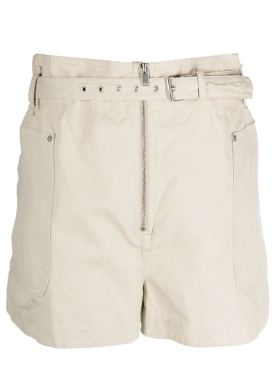 Isabel Marant Étoile High-waist Biker Shorts In Neutrals