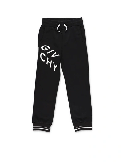 Givenchy Kids Abstract Logo Sweatpants (4-14 Years) In Black