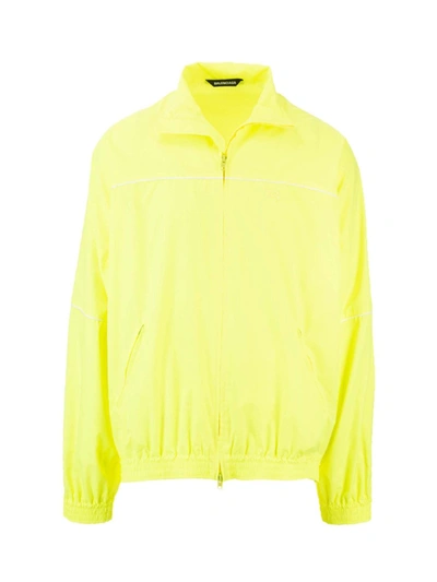 Balenciaga Casual Jacket In Yellow Polyester In Green