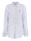 Polo Ralph Lauren Striped Long-sleeve Linen Shirt In White