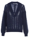 AGNONA CABLE-KNIT SWEATER IN BLUE