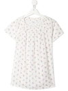 Bonpoint Teen Floral Print Blouse In White